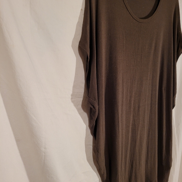 Xxi Short Sleeve T-Shirt: Tan Solid Tops - Picture 6 of 7